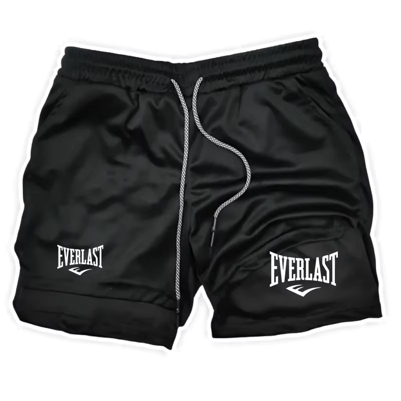 Men Running Shorts 2 in 1 Double-deck Sport Shorts Sportswear Gym Fitness Short Pants Men's Clothing
