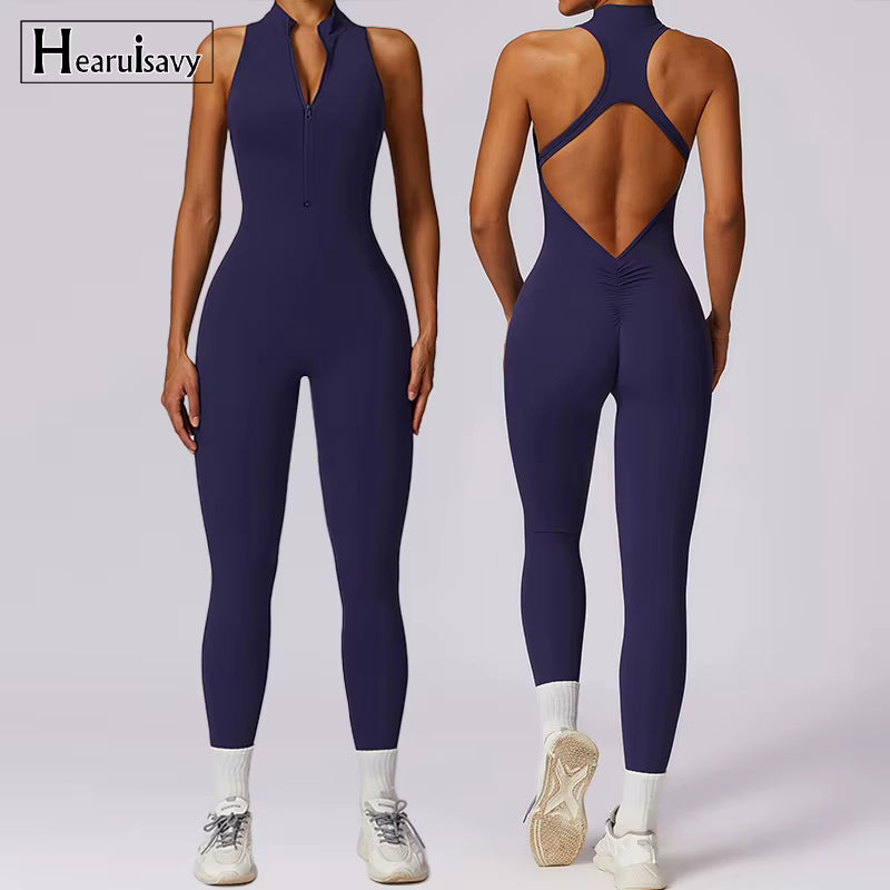 V-Back Sleeveless Fitness Suit