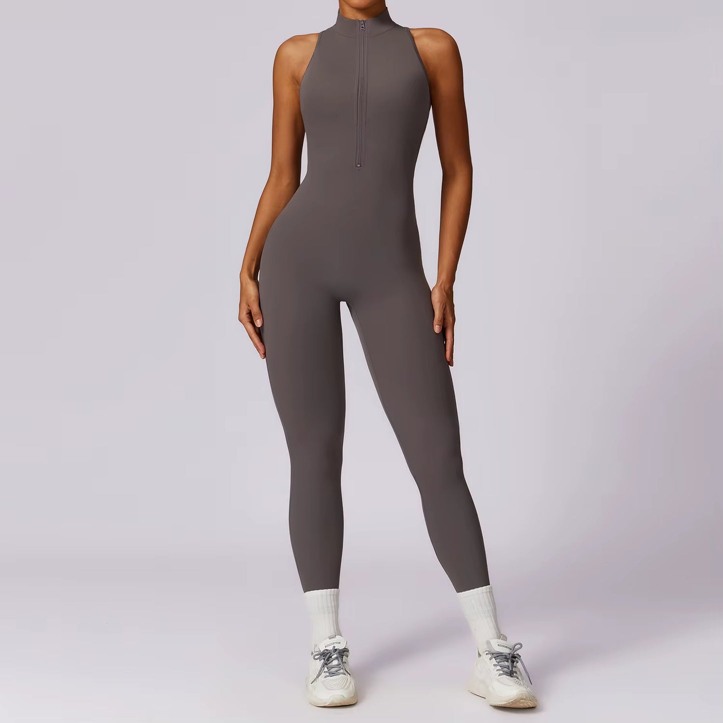 V-Back Sleeveless Fitness Suit