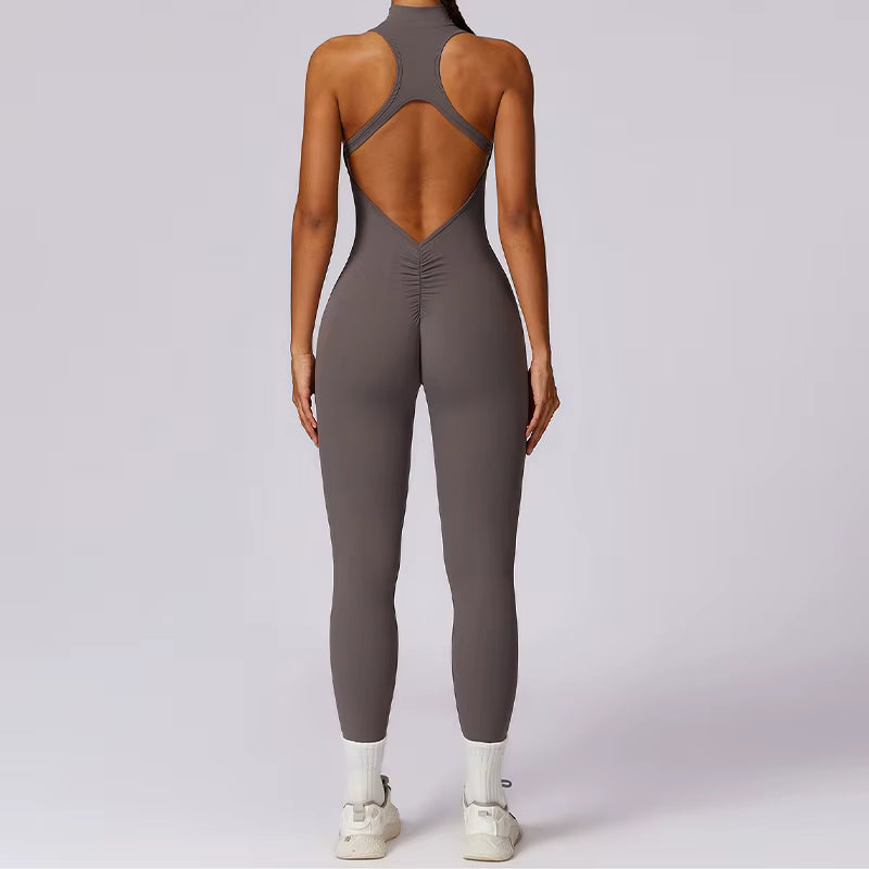 V-Back Sleeveless Fitness Suit