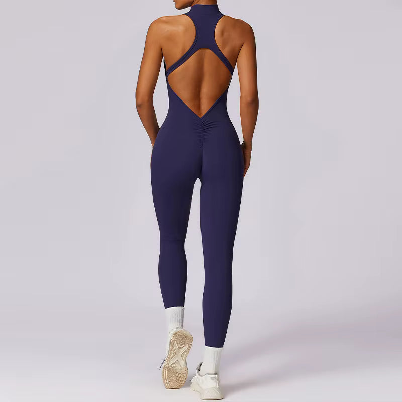 V-Back Sleeveless Fitness Suit