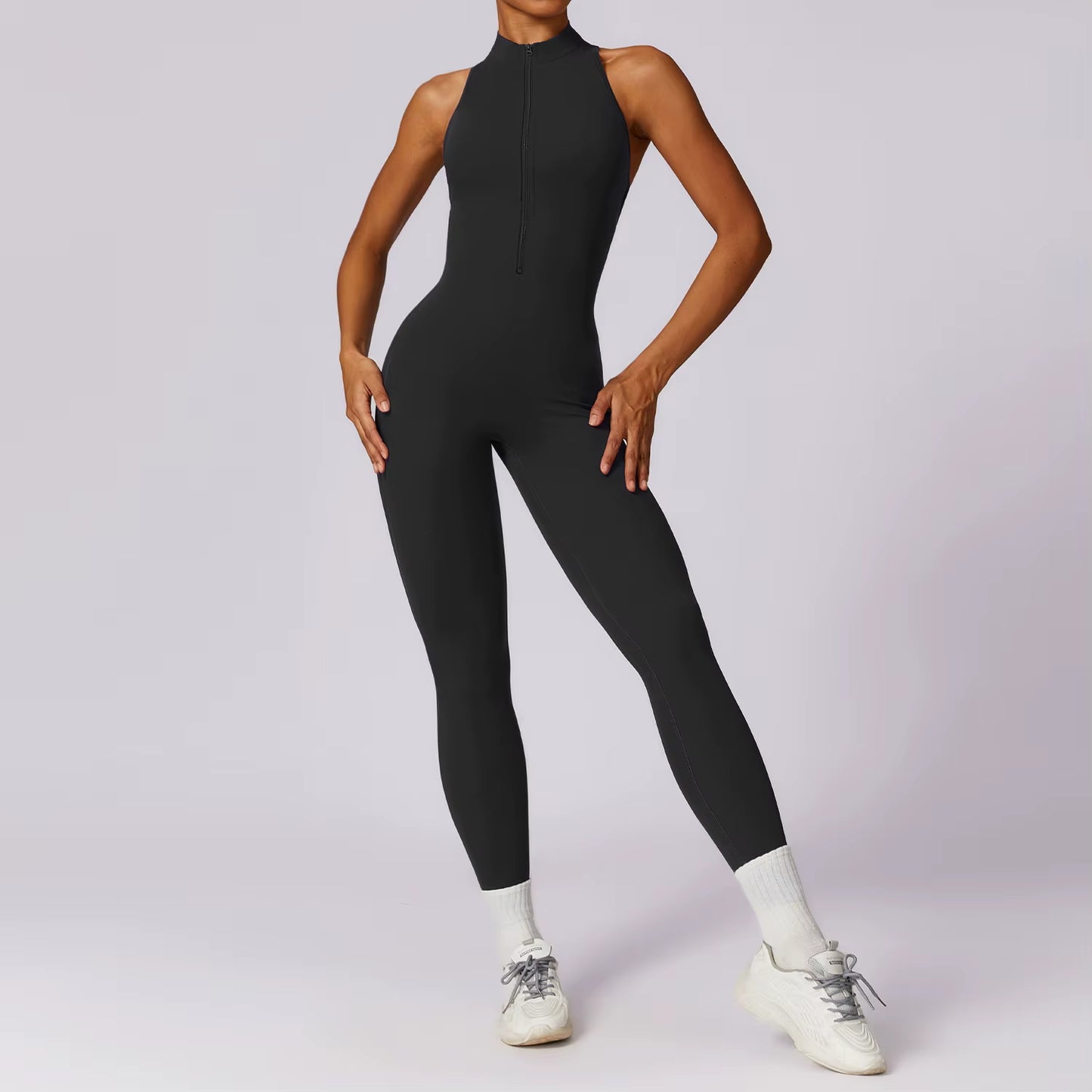 V-Back Sleeveless Fitness Suit